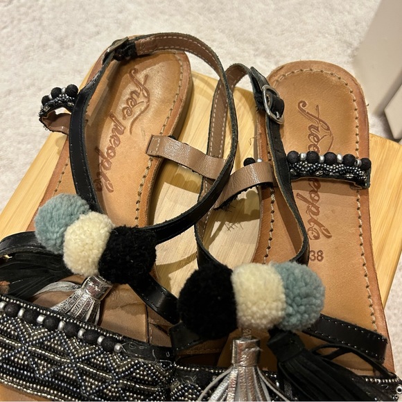 Free People Beaded Leather Sandals - Picture 6 of 14